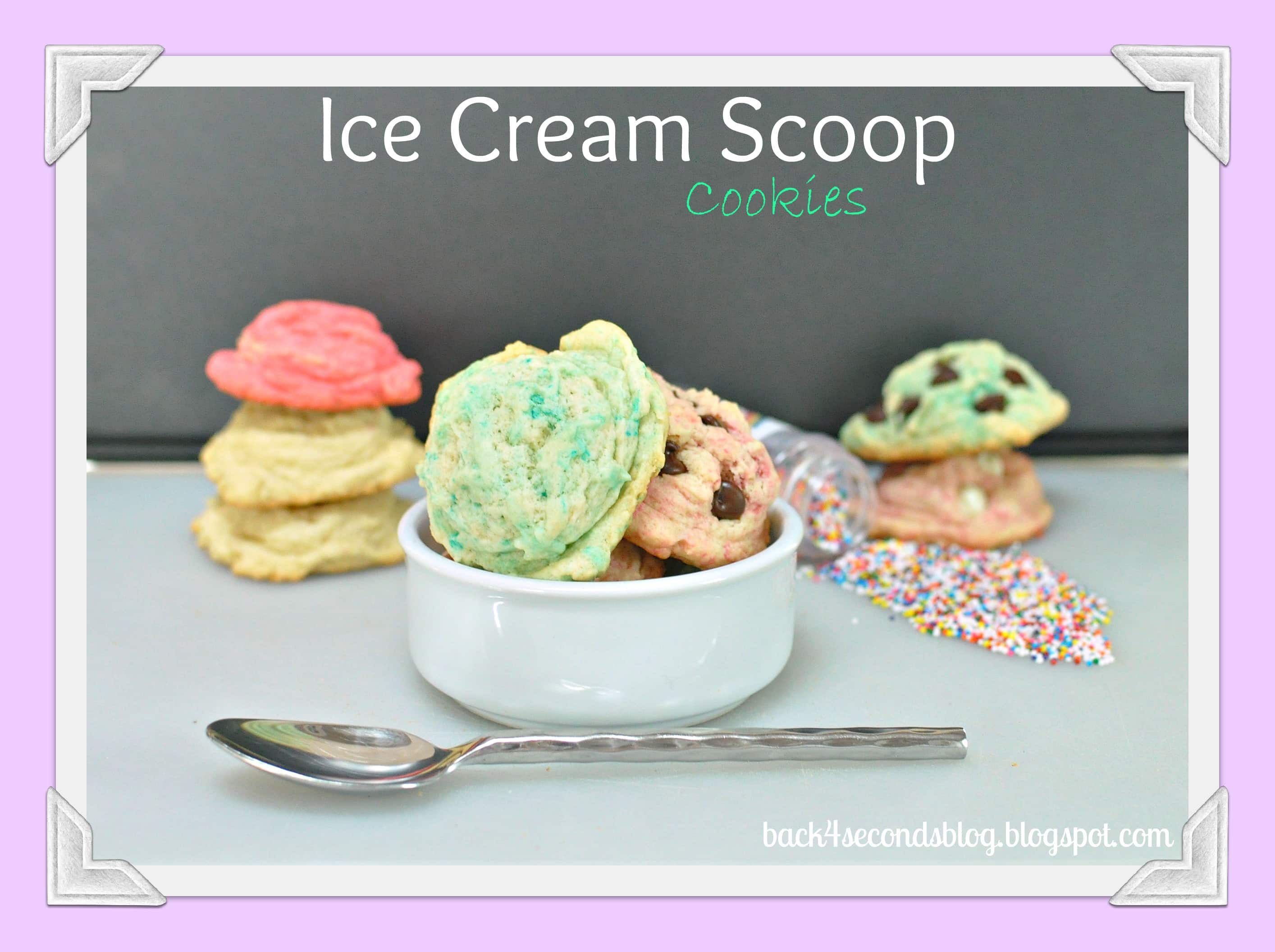 Ice Cream Scoop Cookies - Fabulous Foodie Fake Outs! - Back for Seconds