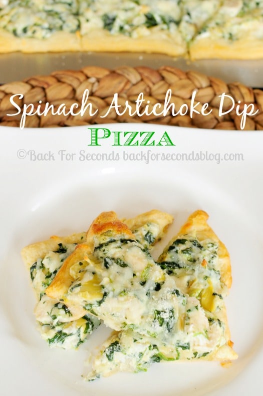 Spinach Artichoke Dip Pizza - Back for Seconds