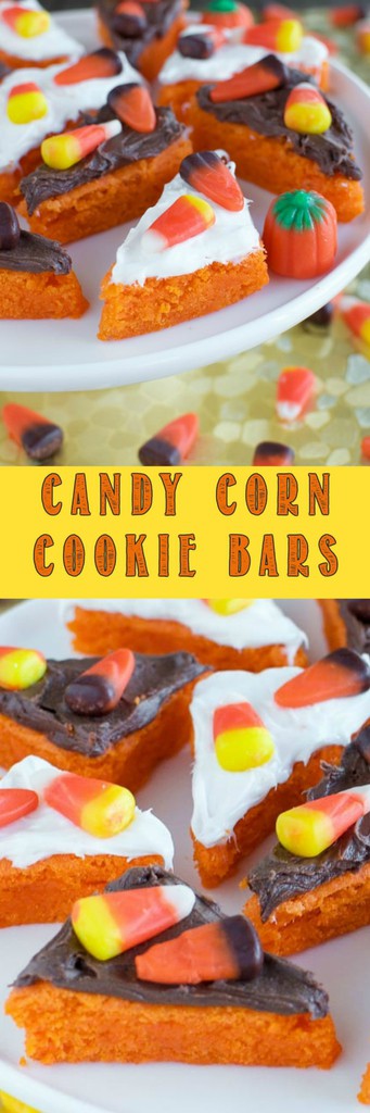 Easy Candy Corn Cookie Bars - Back for Seconds