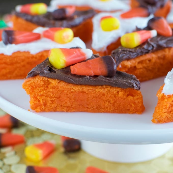 Easy Candy Corn Cookie Bars - Back for Seconds