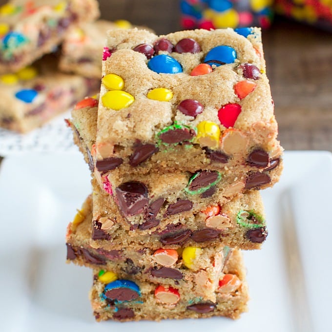 Reese's and M&M Chocolate Chip Bars - Back for Seconds