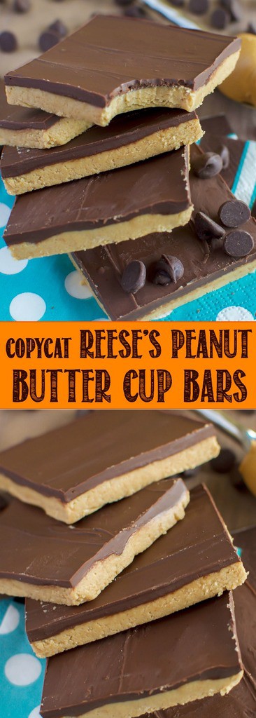Copycat Reese's Peanut Butter Cup Bars - Back for Seconds