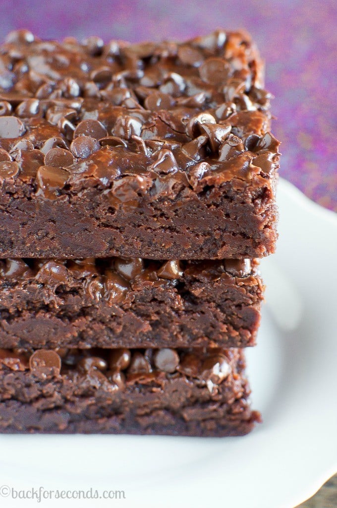 Fudgy Coconut Oil Brownies Back for Seconds