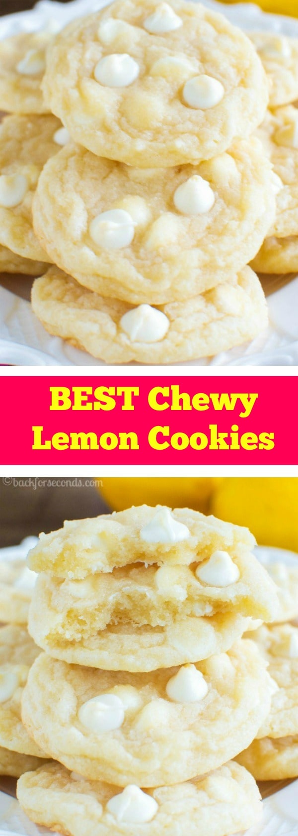 Chewy Lemon Cookies - Back for Seconds
