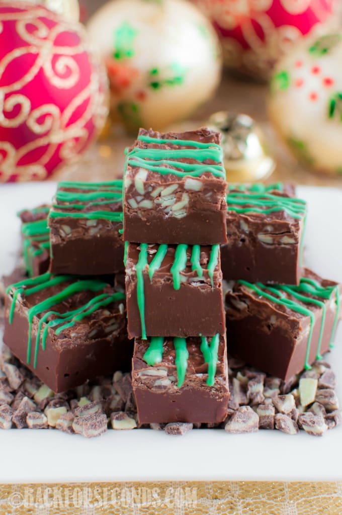 5 Minute Mint Chocolate Fudge - Back for Seconds