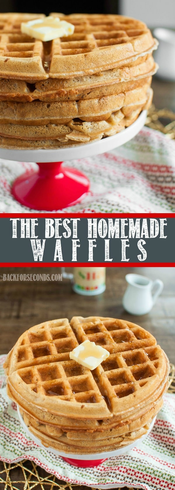 The BEST Homemade Waffles - Back for Seconds