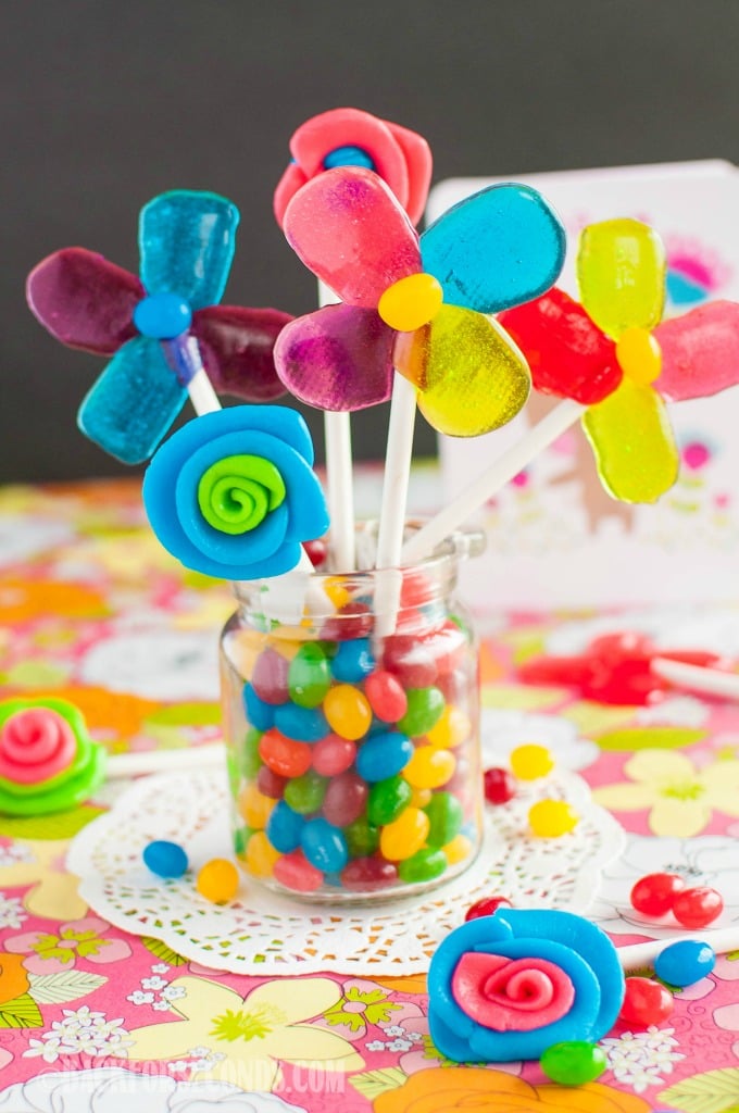 Easy Homemade Lollipops And Edible Candy Flowers - Back For Seconds