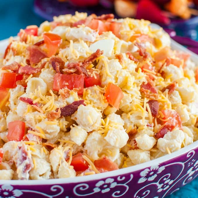 creamy-pasta-salad-with-bacon-peas-and-bell-peppers-an-edible-mosaic