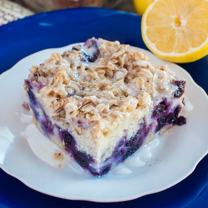 Blueberry Cinnamon Cake - One Sarcastic Baker