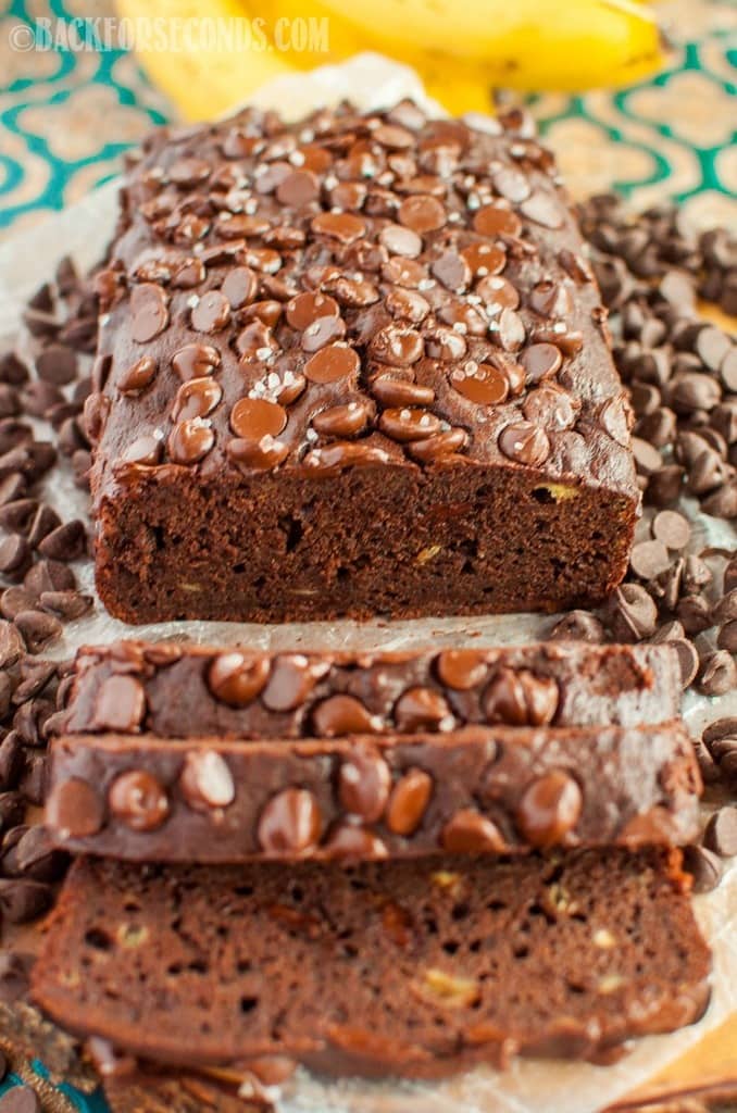 Chocolate Banana Bread with Sea Salt - Back for Seconds