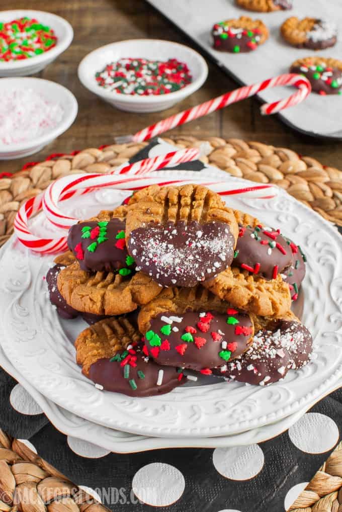 Easy Christmas Peanut Butter Cookie Recipe - Back for Seconds