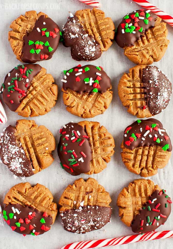 Easy 3 Ingredient Peanut Butter Christmas Cookie Recipe 5 