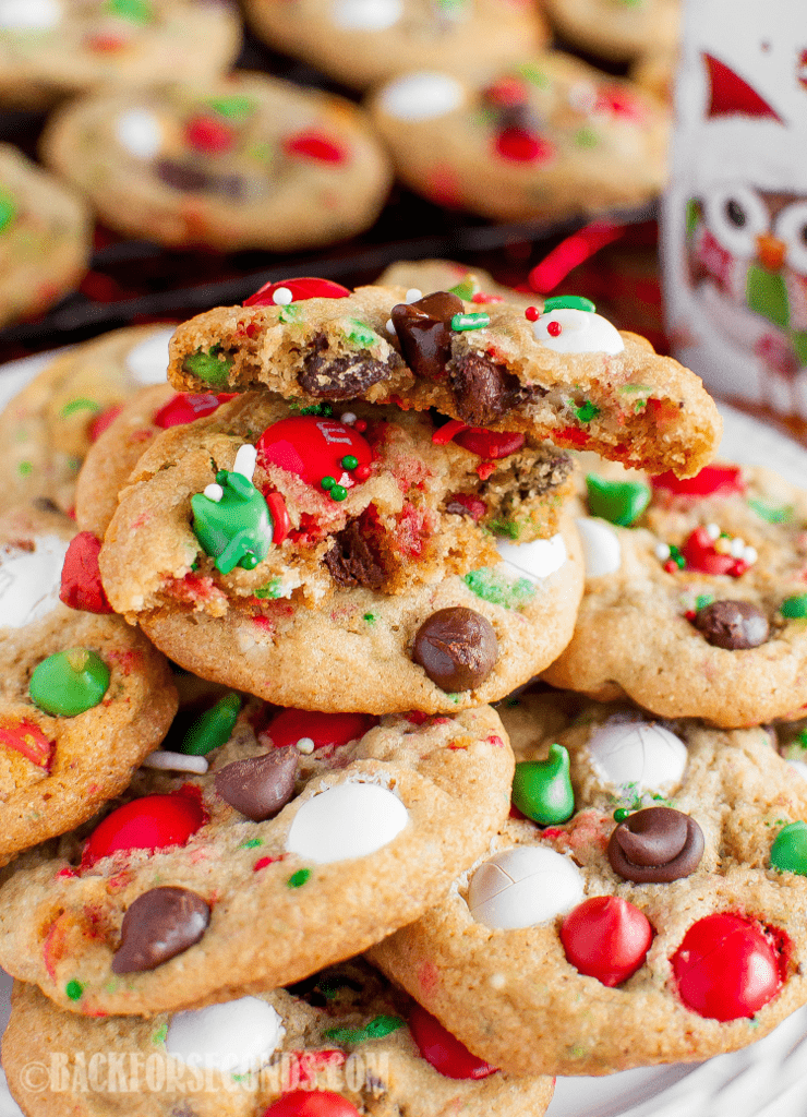 Peppermint M&m Christmas Cookies - Back For Seconds