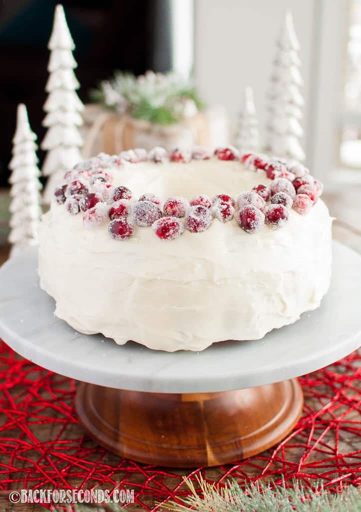Fresh Cranberry Christmas Cake Recipe - Back for Seconds