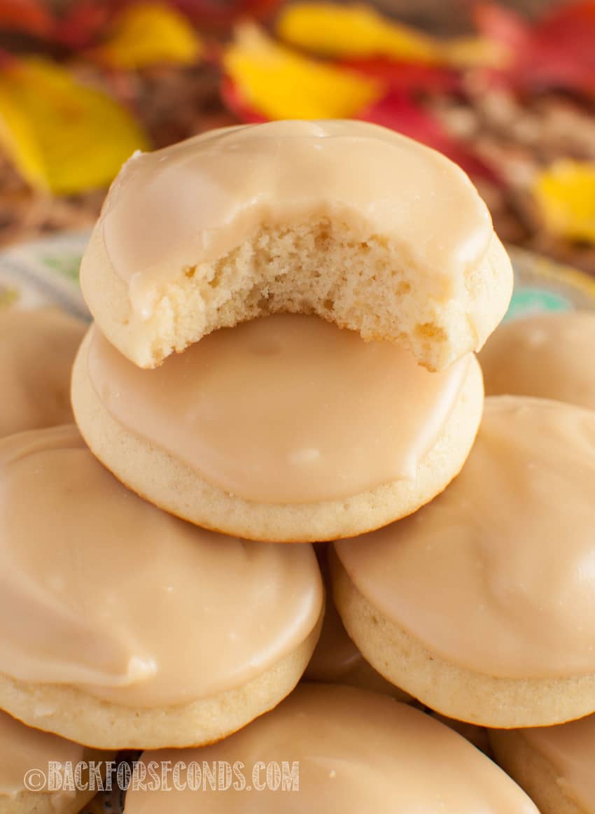 Maple Cookies With Maple Icing - Back For Seconds